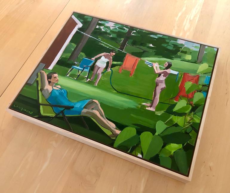 Original Figurative Women Painting by Kate Longmaid