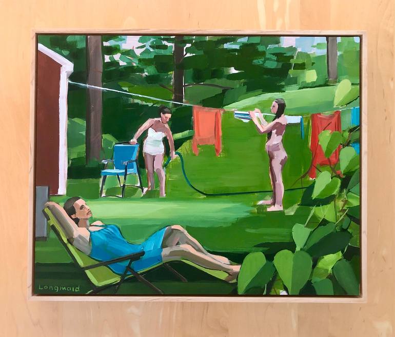 Original Figurative Women Painting by Kate Longmaid