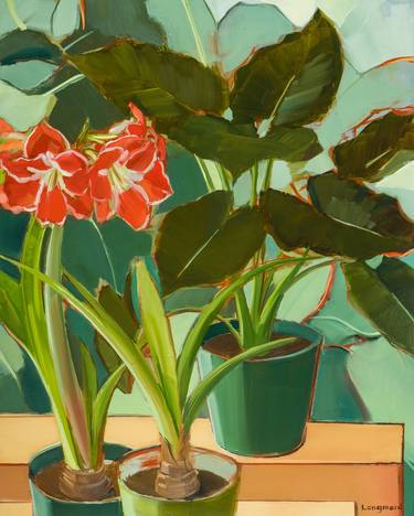 Print of Contemporary Floral Paintings by Kate Longmaid