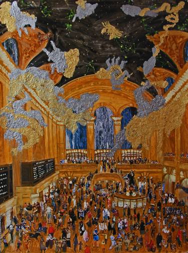 Grand Central Station Collage By Shu Taguchi Saatchi Art