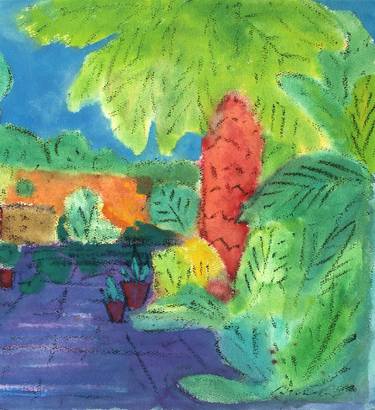 Print of Expressionism Garden Paintings by Xavier Salvador