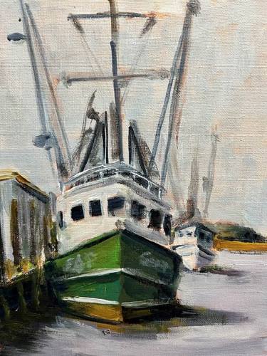 Print of Impressionism Boat Paintings by Susan Elizabeth Jones