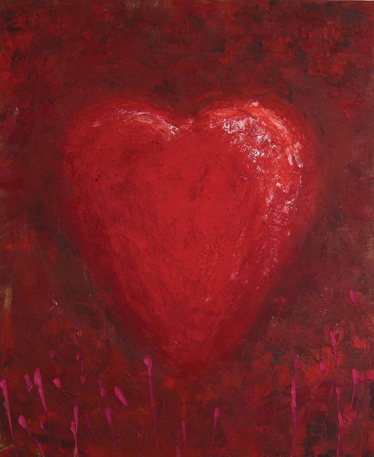 Heart Painting by Sven 'Debo' Bode | Saatchi Art