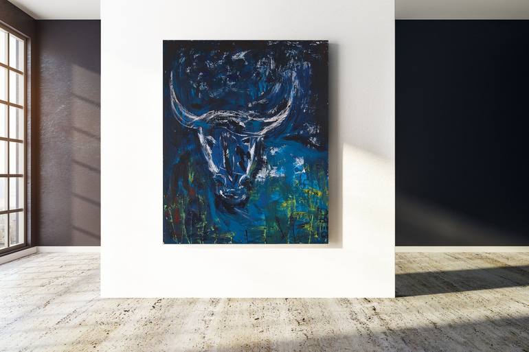 Original Abstract Expressionism Animal Painting by Sven 'Debo' Bode