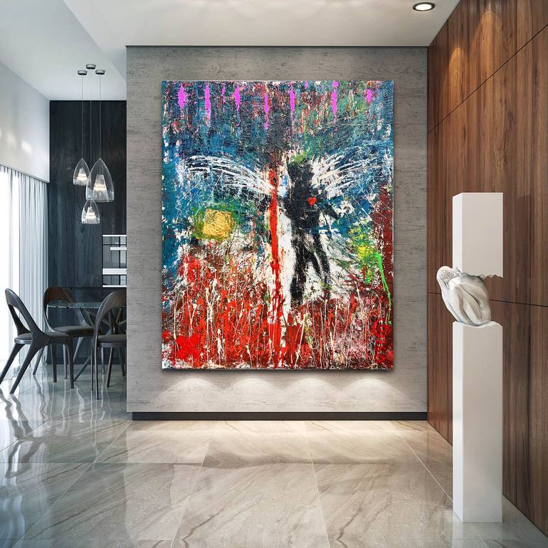 Original Abstract Expressionism Abstract Painting by Sven 'Debo' Bode