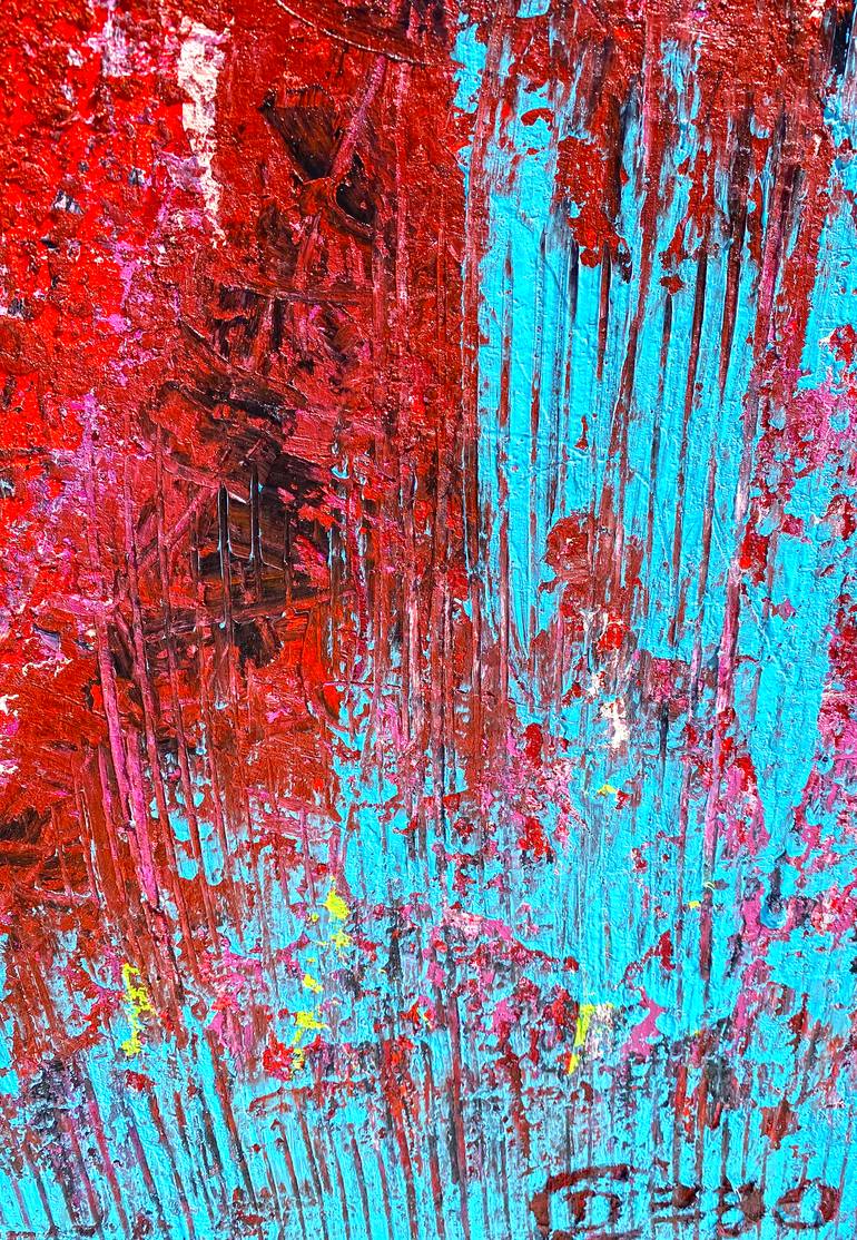 Original Abstract Expressionism Abstract Painting by Sven 'Debo' Bode