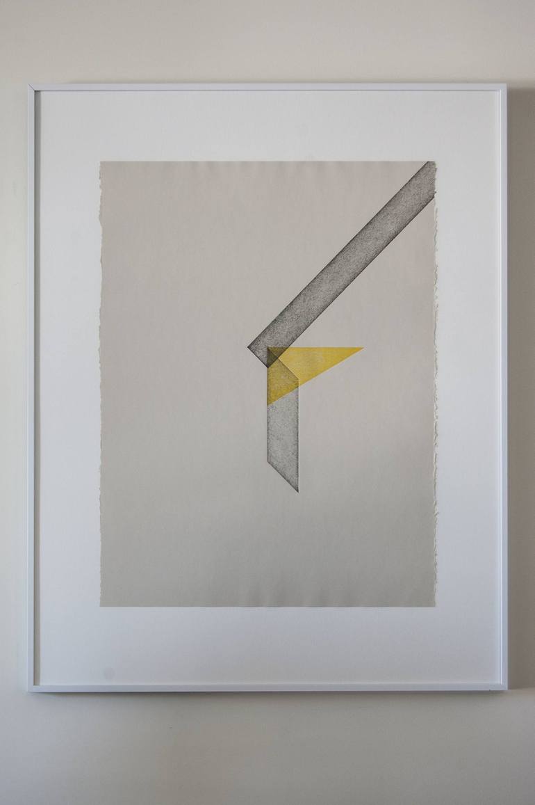 Original Abstract Geometric Printmaking by Jarri Hasnain