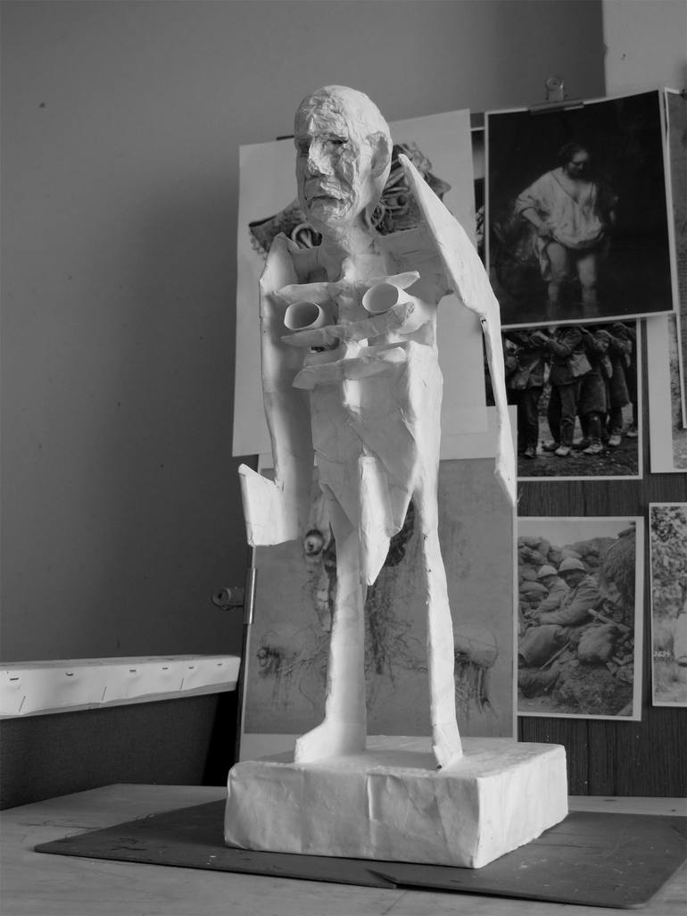 Original Men Sculpture by M  Harrison-Priestman