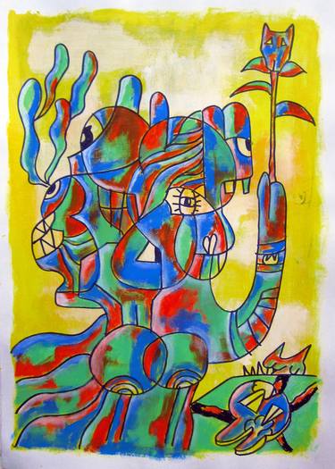 Print of Expressionism Cartoon Paintings by Will A K