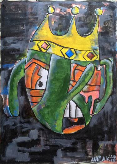 Original Expressionism Cartoon Paintings by Will A K