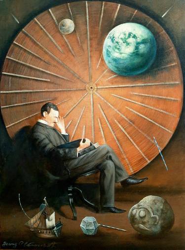 Original Surrealism Science/Technology Paintings by Nenad Stankovic