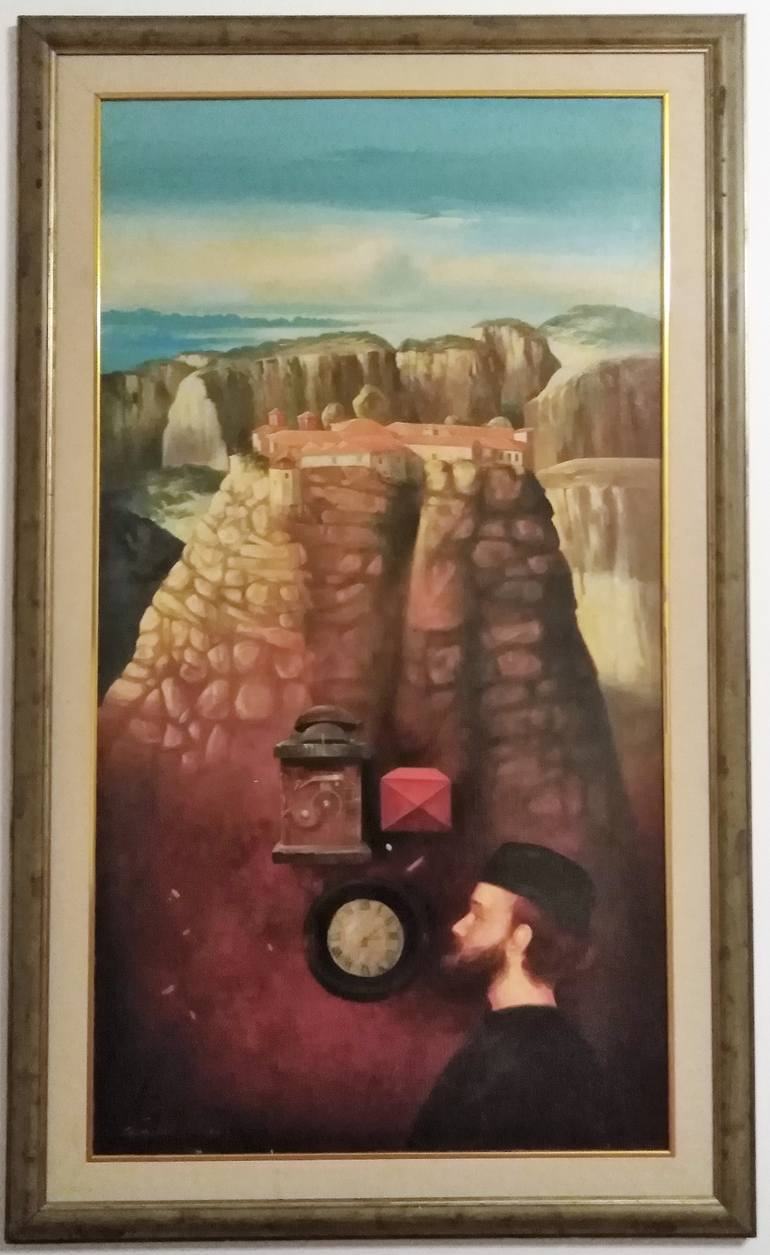 Original Surrealism Religious Painting by Nenad Stankovic