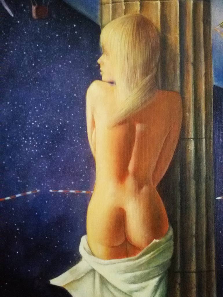 Original Surrealism Classical mythology Painting by Nenad Stankovic