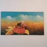 this painting is painted on canvas. The acrylic oil technique was used. The direction of this painting is surrealism. The picture speaks of the harvest. Wheat as fertility. Bees as the most valuable creatures