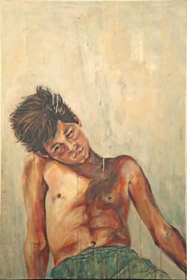 Print of Expressionism Men Paintings by Nehmat Jabre Boudagher