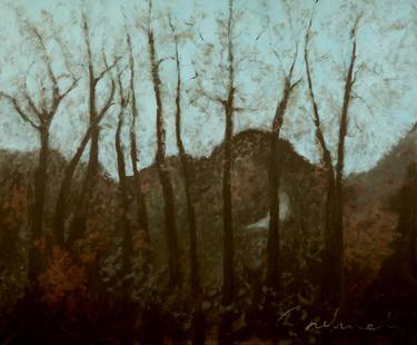 Print of Impressionism Landscape Paintings by Nehmat Jabre Boudagher
