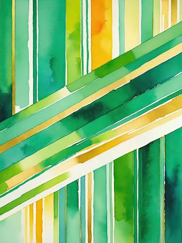 Print of Geometric Abstract Digital by Jeff Iverson