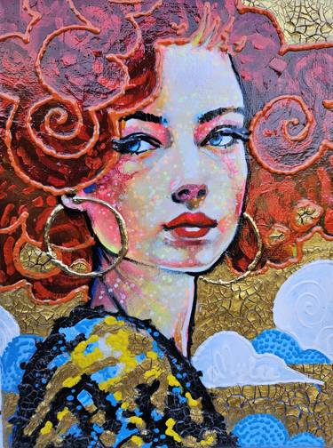 Original Art Deco Women Paintings by Amylee Paris