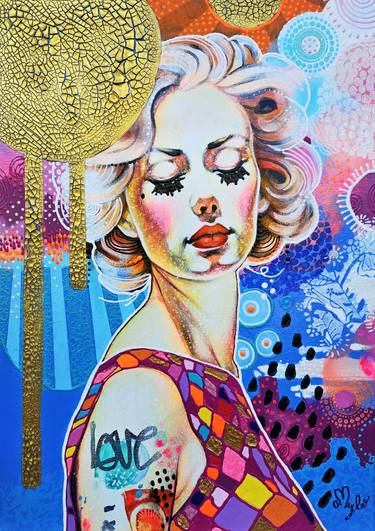 Original Portraiture Women Paintings by Amylee Paris