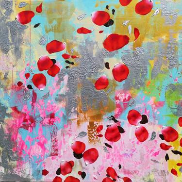 Original Abstract Expressionism Floral Paintings by Amylee Paris