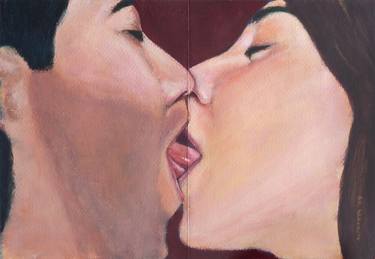 Print of Figurative Erotic Paintings by andres montoya