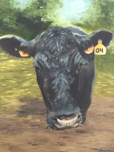 Print of Cows Paintings by ELANAMARIE FITZGERALD