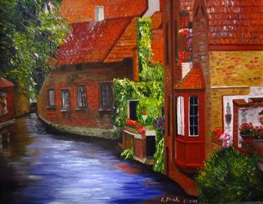 Original Impressionism Cities Paintings by Elena Roush