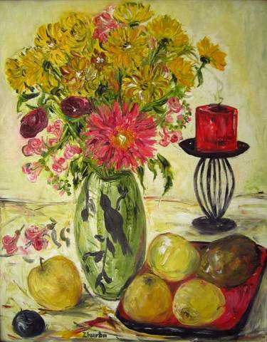 Original Impressionism Still Life Paintings by Elena Roush