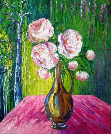 SOLD. Peonies in a Vase thumb