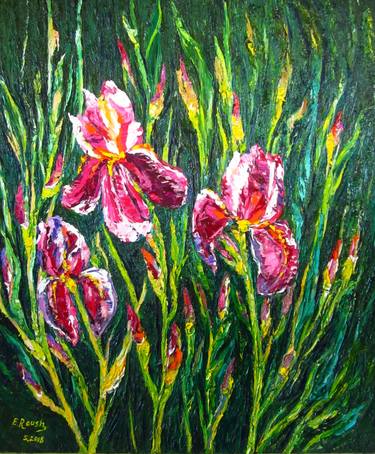 Original Floral Paintings by Elena Roush
