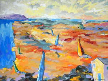 Print of Expressionism Seascape Paintings by Denis Kujundzic