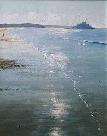Original Figurative Beach Paintings by Caroline Atkinson