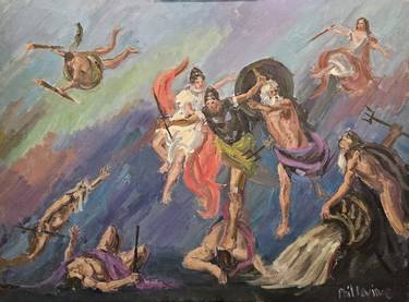 Original Classical mythology Paintings by Philip Levine
