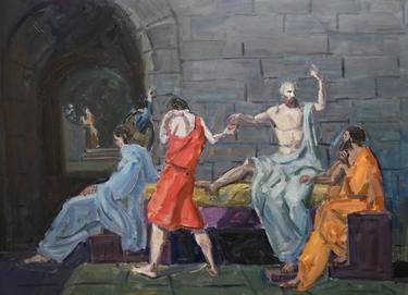 Original Documentary Classical mythology Paintings by Philip Levine