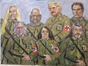 Original Expressionism Politics Paintings by Philip Levine