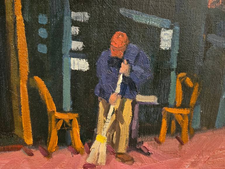 Original Figurative Cities Painting by Philip Levine