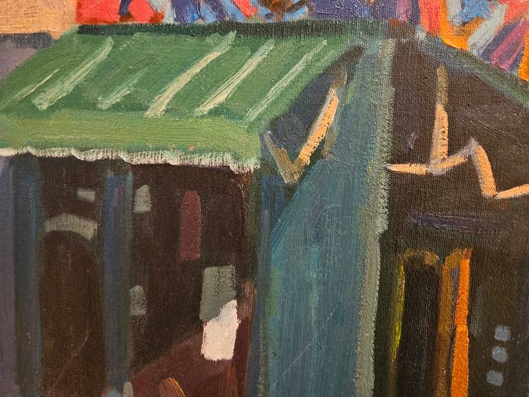 Original Figurative Cities Painting by Philip Levine