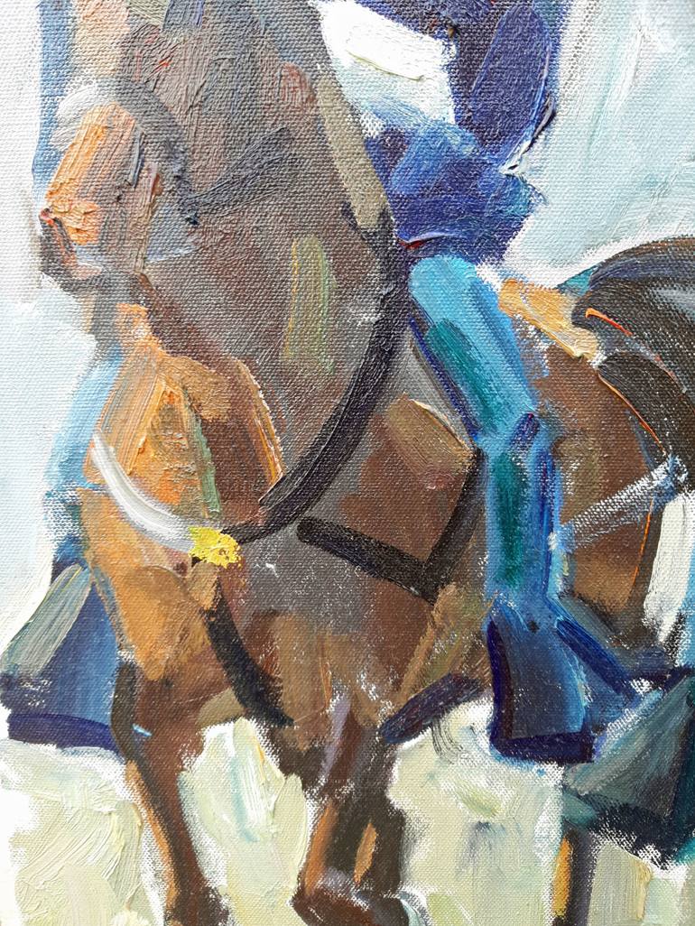 Original Expressionism Horse Painting by Philip Levine