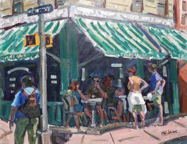 Original Expressionism Cities Paintings by Philip Levine