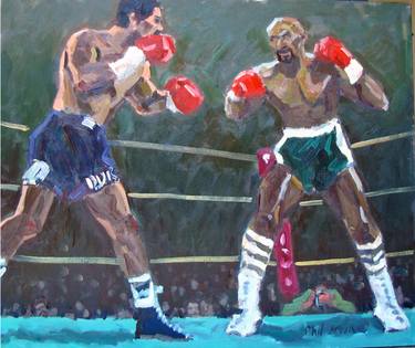 Original Expressionism Sports Paintings by Philip Levine