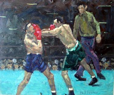 Original Expressionism Sports Paintings by Philip Levine