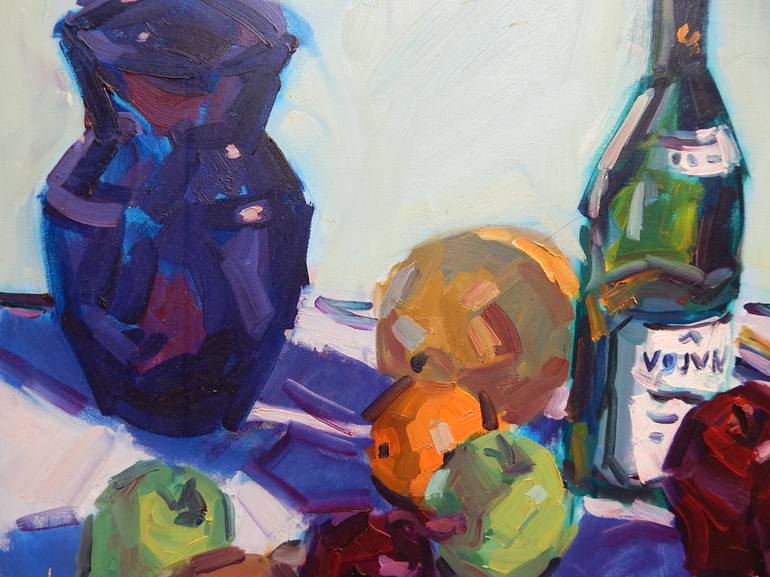 Original Expressionism Still Life Painting by Philip Levine