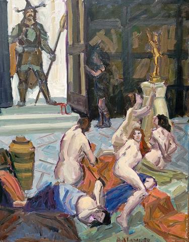 Original Classical mythology Paintings by Philip Levine
