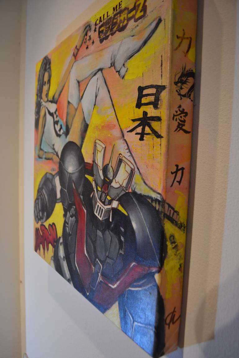 Original Pop Art Comics Painting by Fabrizio Ceccarelli