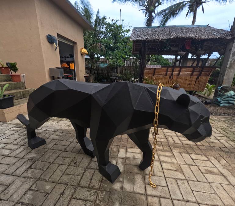 Original Geometric Animal Sculpture by Alan Bray