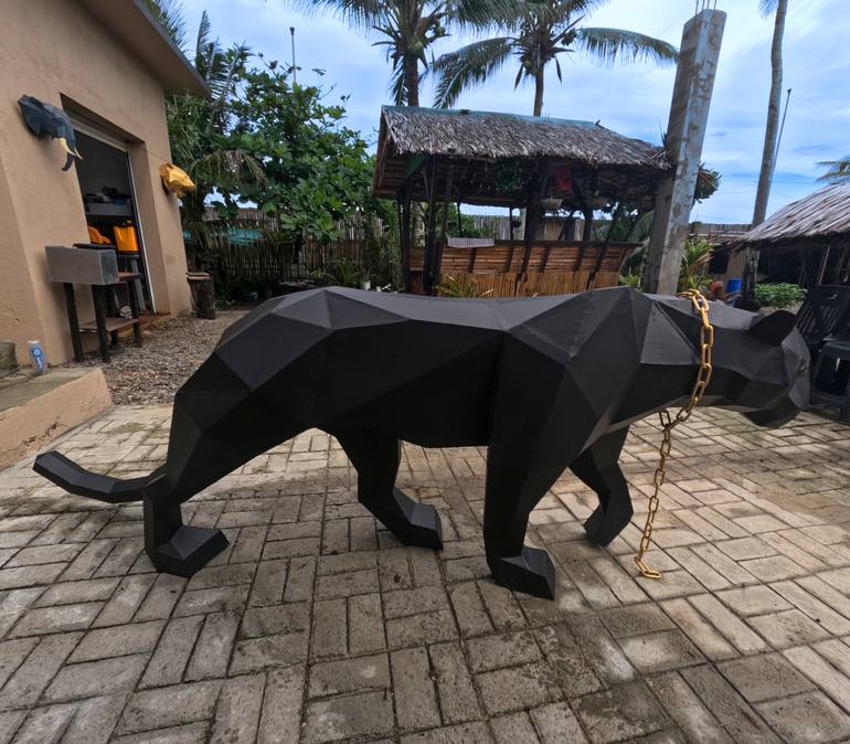 Original Geometric Animal Sculpture by Alan Bray