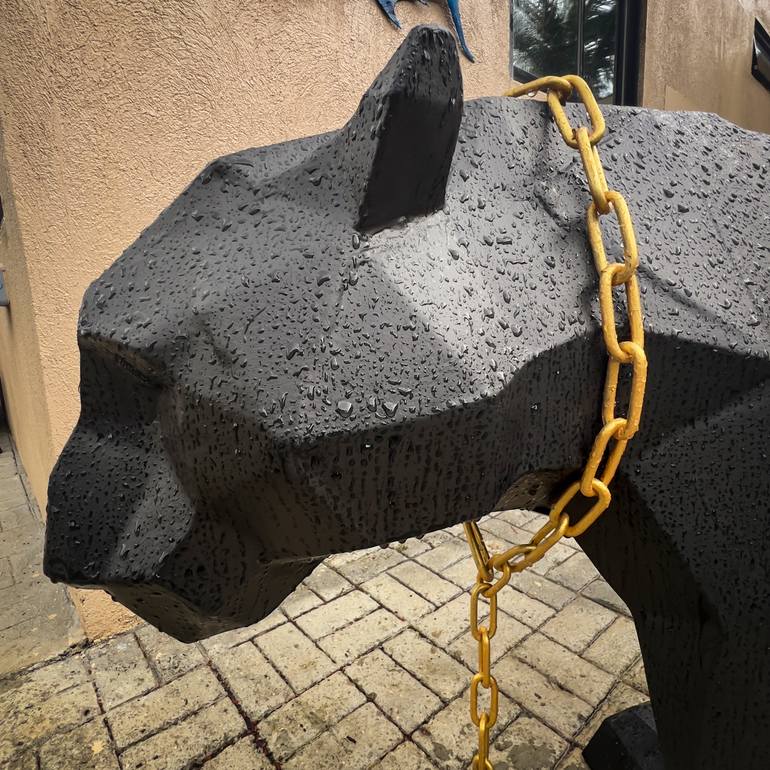 Original Geometric Animal Sculpture by Alan Bray