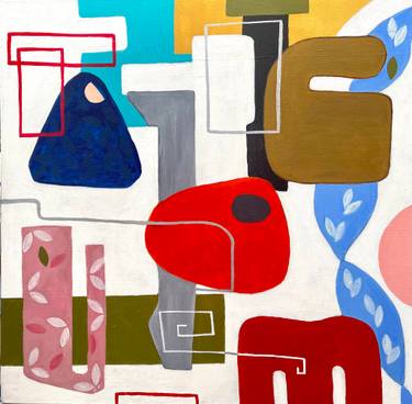 Original Abstract Expressionism Abstract Paintings by Ana Marini- Genzon