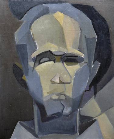 Original Cubism Portrait Paintings by Plamen Makov
