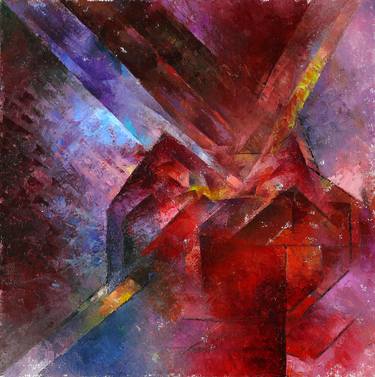 Original Cubism Abstract Paintings by Plamen Makov